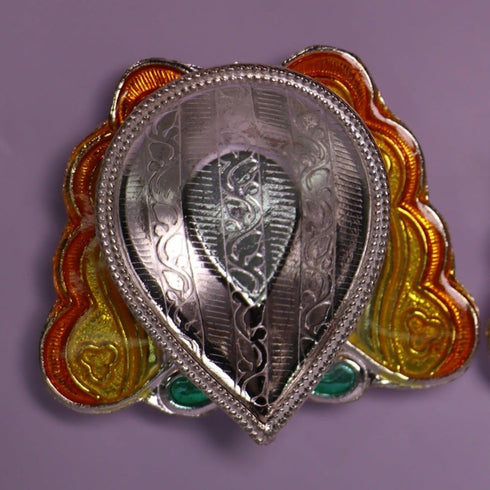 Pure Silver Gold Butterfly Fancy Diya 15g